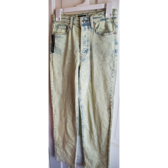 Wild Fable Super High Rise Acid Over-Dye Straight Jeans - Picture 5 of 14